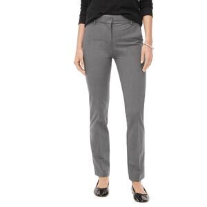 NWT J.Crew Factory Slim Fit Full-Length Trouser Pant Heather Grey Size 14 Tall